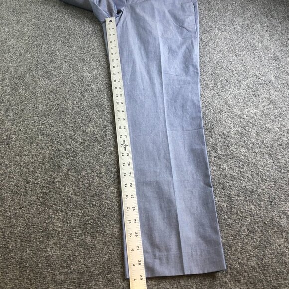 Express Pants Mens 29x30 Blue Photographer Slim Straight Chino Dress Flat Front - Picture 7 of 11
